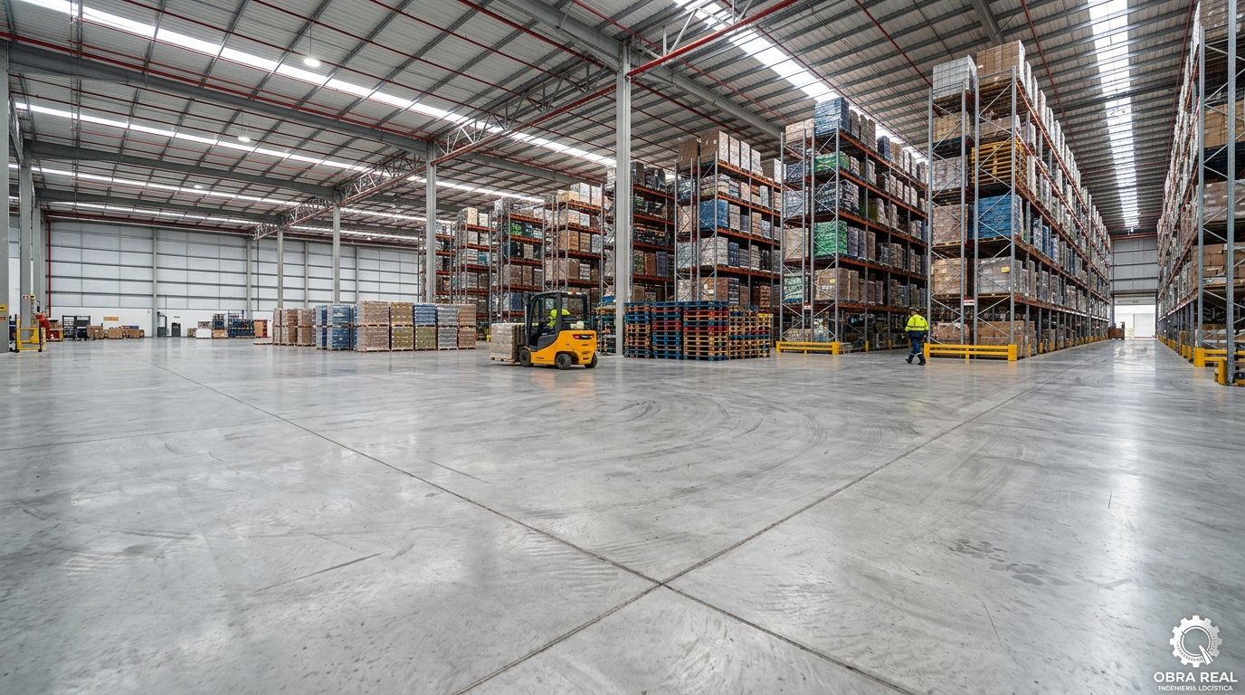 Centro de distribuição com piso reforçado — obra real SPP